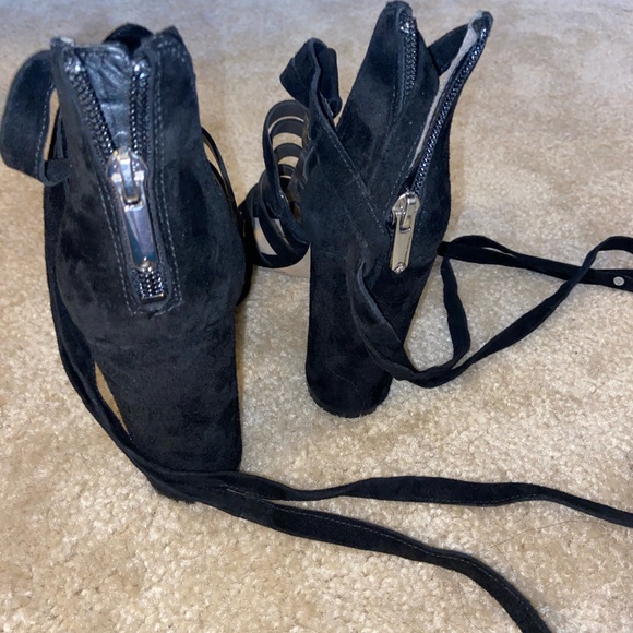 black suede heels 🖤 - Picture 3 of 4